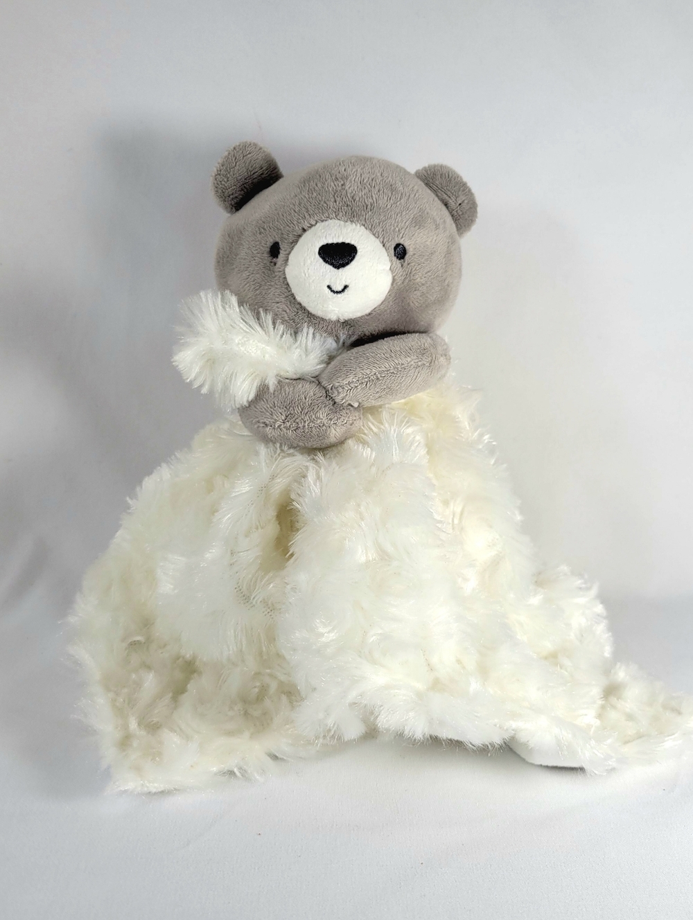 Carter's Just One You Lovey Security Blanket Teddy Bear Gray White 2022 Stuffed